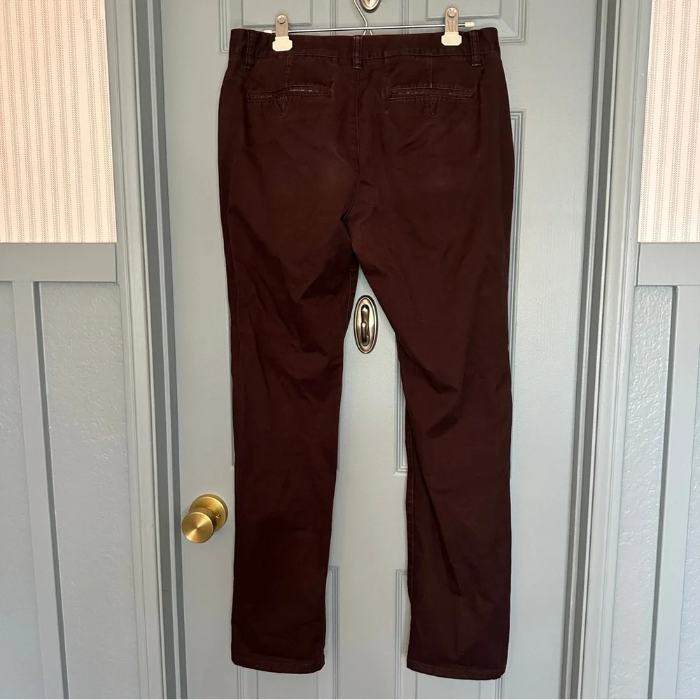 Bonobos Weekend Warrior 32/34 Men's Burgundy Slim Dress Pants - Picture 4 of 5